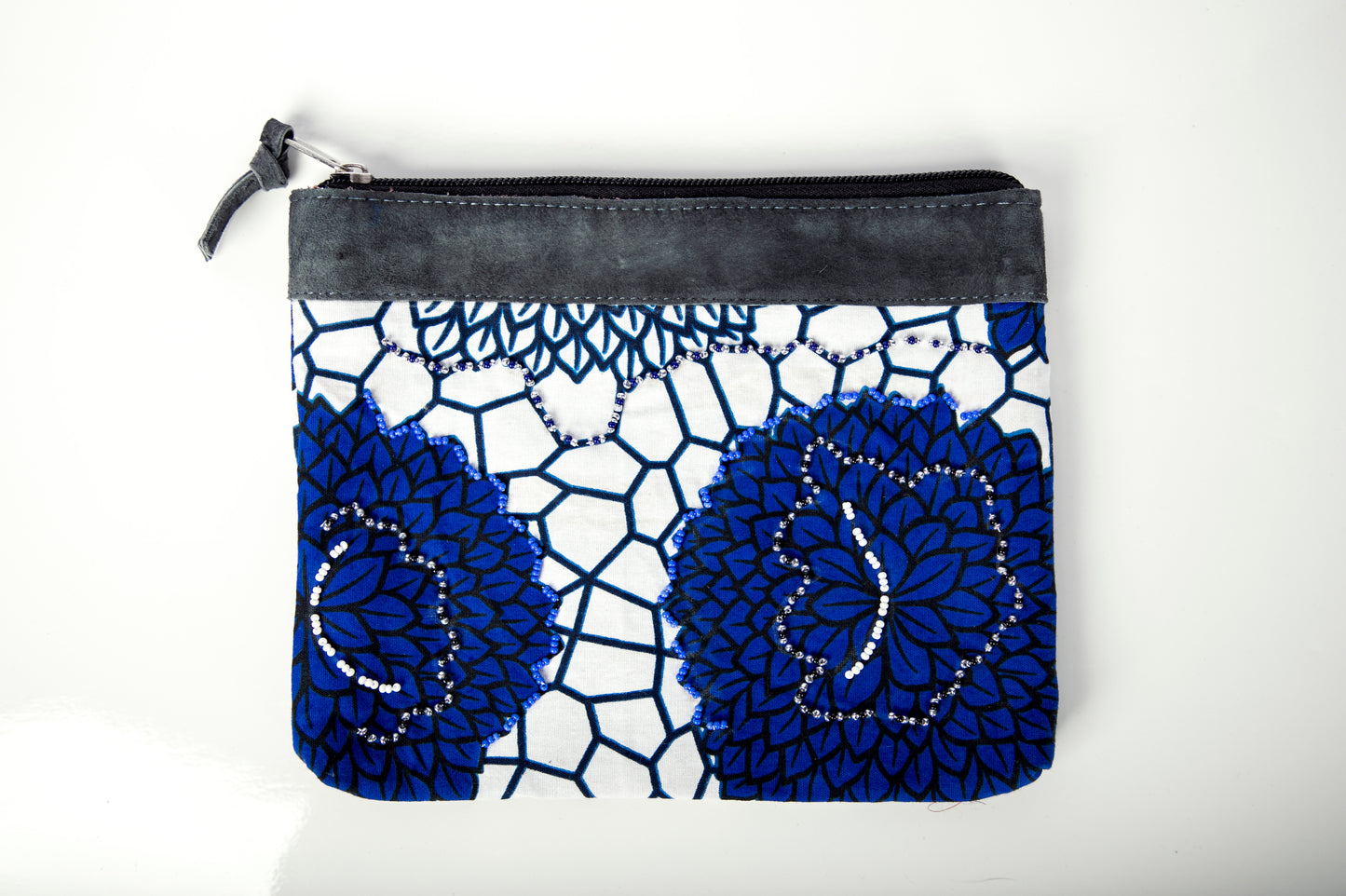 Set of Three Zipper Pouches - "Maua"
