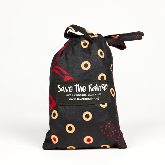 Compact Kitenge Tote Bag- "Lily"