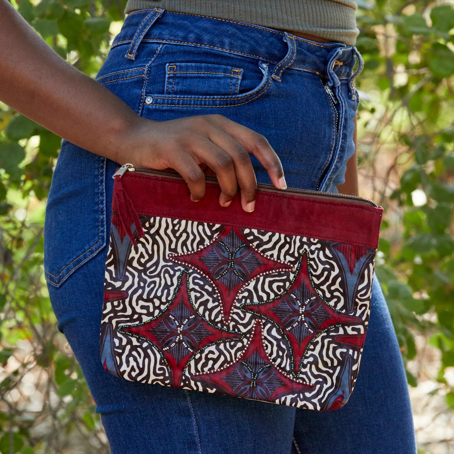Zipper Pouch- "Berry"