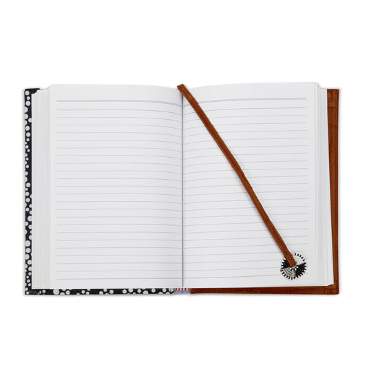 Notebook Wrapped in Kitenge Fabric, Medium- "Pebbles"