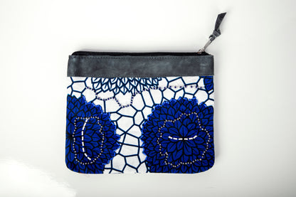 "Maua" Handmade Four-Piece Set: Tablet Case + Three Zipper Pouches
