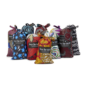 Compact Kitenge Tote Bag- "Miscellaneous"