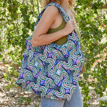 Load image into Gallery viewer, Compact Kitenge Tote Bag- &quot;Chutes&quot;