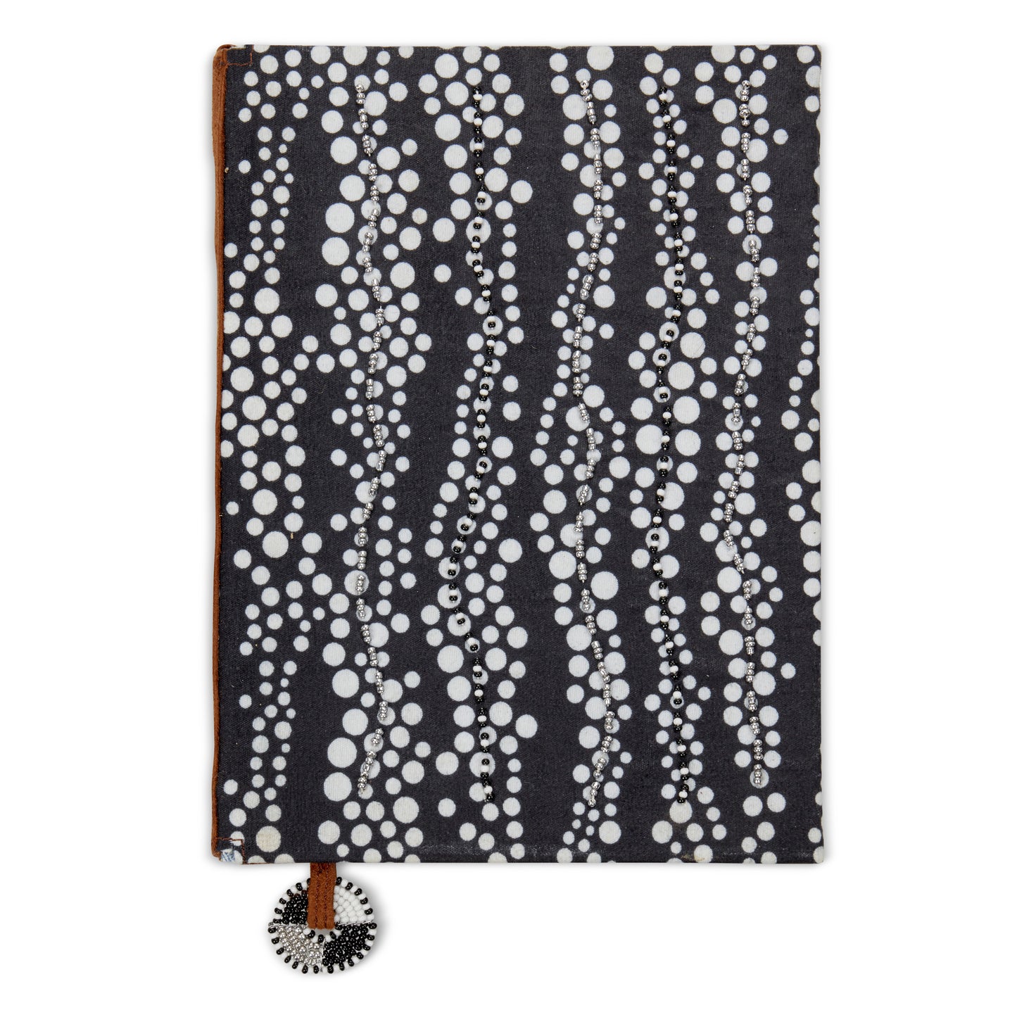 Notebook Wrapped in Kitenge Fabric, Medium- "Pebbles"