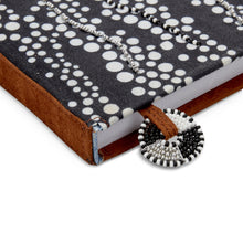 Load image into Gallery viewer, Notebook Wrapped in Kitenge Fabric, Medium- &quot;Pebbles&quot;