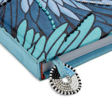 Load image into Gallery viewer, Notebook Wrapped in Kitenge Fabric, Medium- &quot;Chrysanthemum&quot;