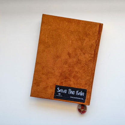Notebook Wrapped in Kitenge Fabric, Medium- "Dandelion"