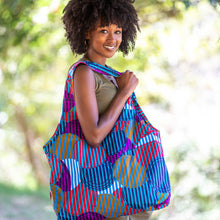 Load image into Gallery viewer, Compact Kitenge Tote Bag- &quot;Miscellaneous&quot;